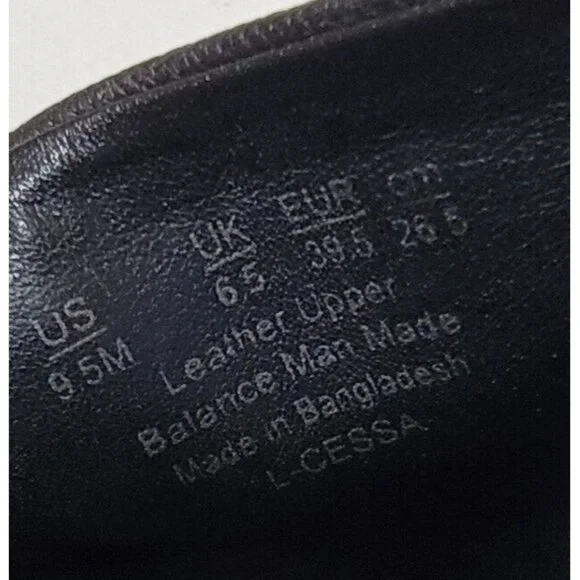 Franco Sarto Womens Black Cessa Wedge Sandals Slide Leather Upper Size 9.5M - Picture 9 of 10